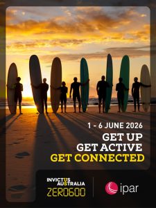 1 - 6 June 2026. Get up, get active, get connected. Invictus Australia ZERO600.